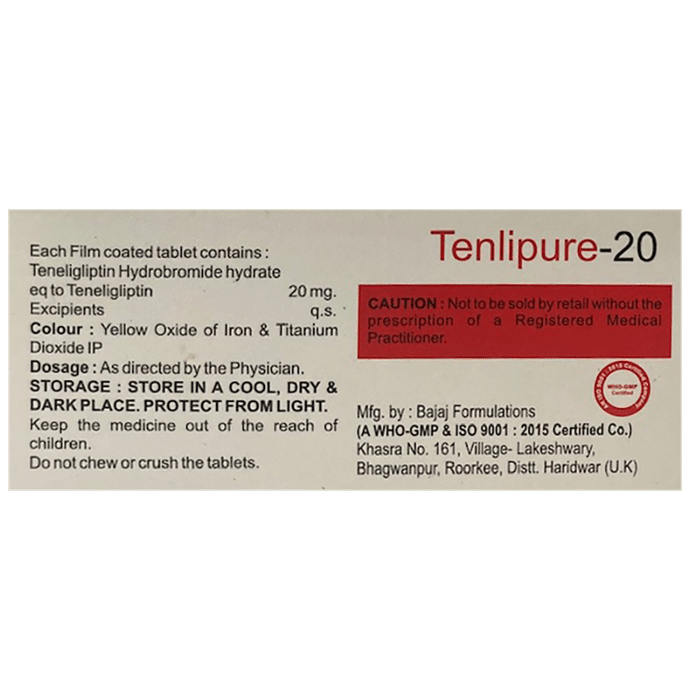 Tenlipure 20mg Tablet
