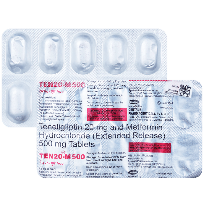 Ten-M 500 Tablet ER - Classic Derma