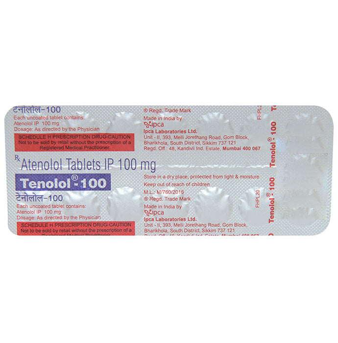 Tenolol 100 Tablet