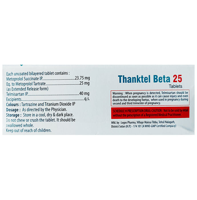 Thanktel Beta 40mg/25mg Tablet ER
