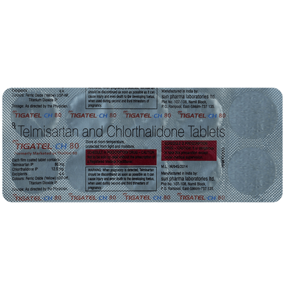 Tigatel-CH 80mg/12.5mg Tablet