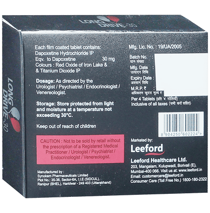 Long Drive 30mg Tablet