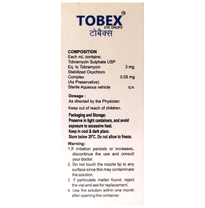 Buy Tobex Eye Drop (BAK Free) Online | Classic Derma – Classic Derma-UAE