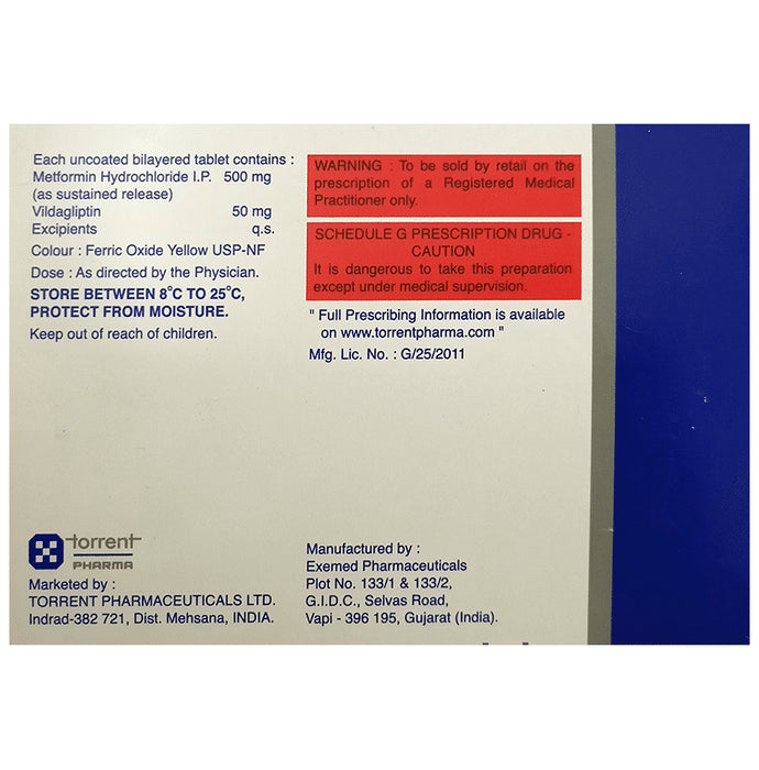 Torglip M SR 500 Tablet