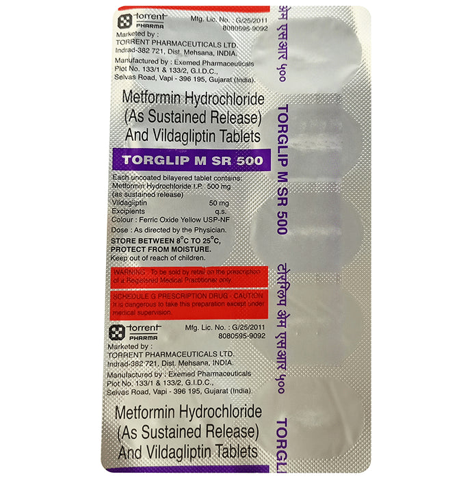 Torglip M SR 500 Tablet