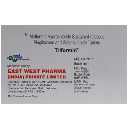 Triformin 5mg/500mg/15mg Tablet