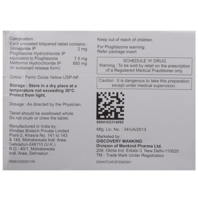 Triglimestar 2 Tablet SR