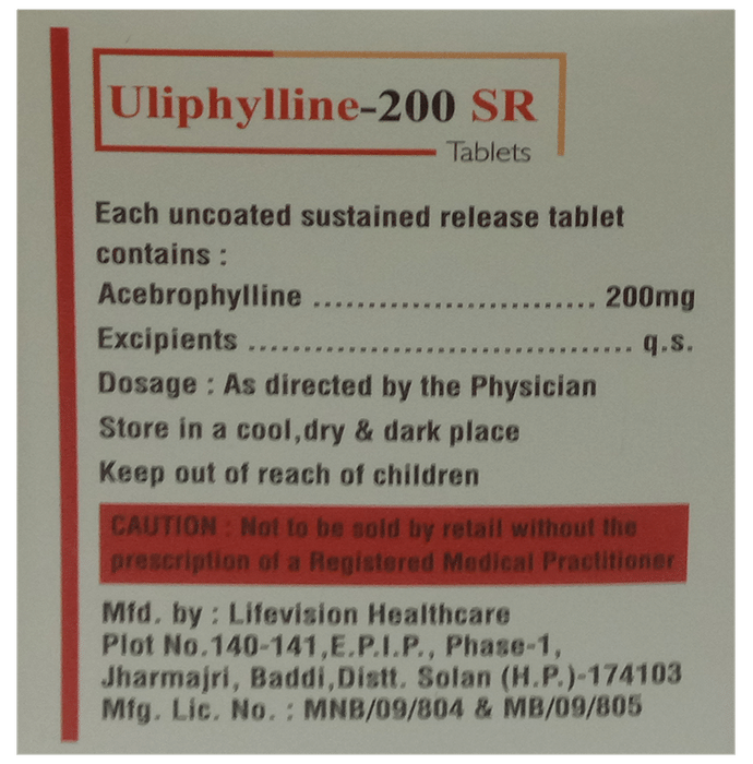 Uliphyalline 200 SR Tablet