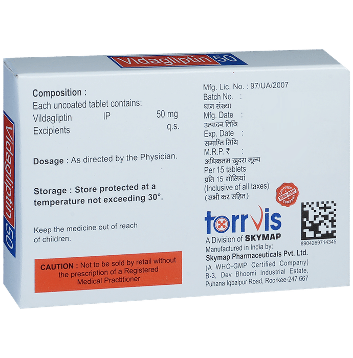 Vidagliptin 50mg Tablet