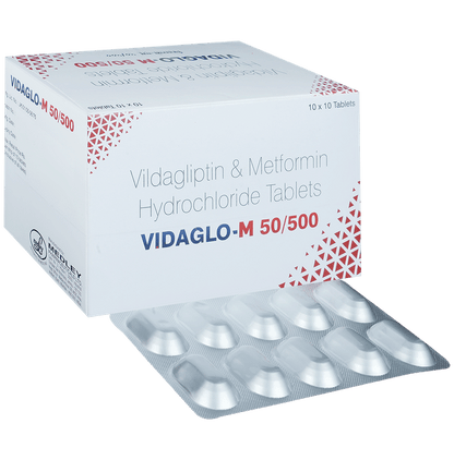 Vidaglo-M 50/500 Tablet - Classic Derma