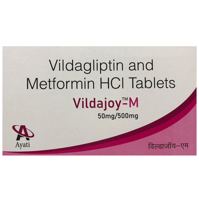Vildajoy-M 500mg/50mg Tablet - Classic Derma