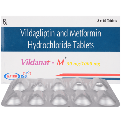 Vildanat M 1000mg/50mg Tablet - Classic Derma