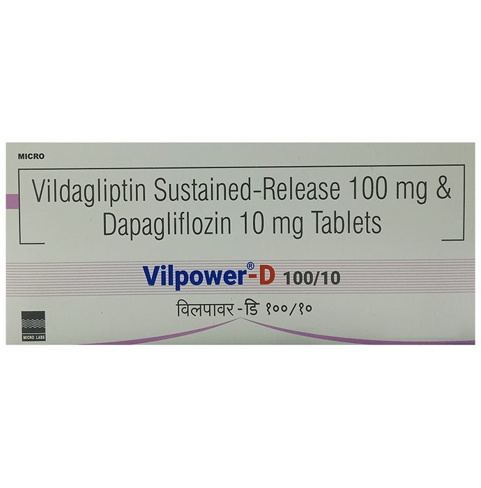 Vilpower-D 100/10 Tablet - Classic Derma
