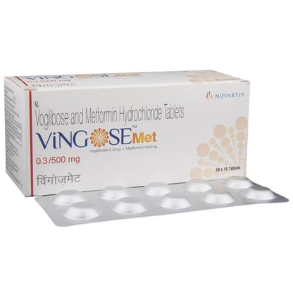Vingose Met 0.3/500mg Tablet - Classic Derma