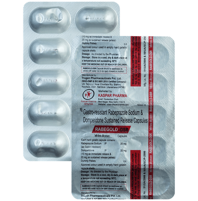Rabegold D 30mg/20mg Capsule SR - Classic Derma