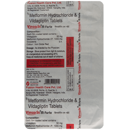 Vinsorin M Forte 1000mg/50mg Tablet