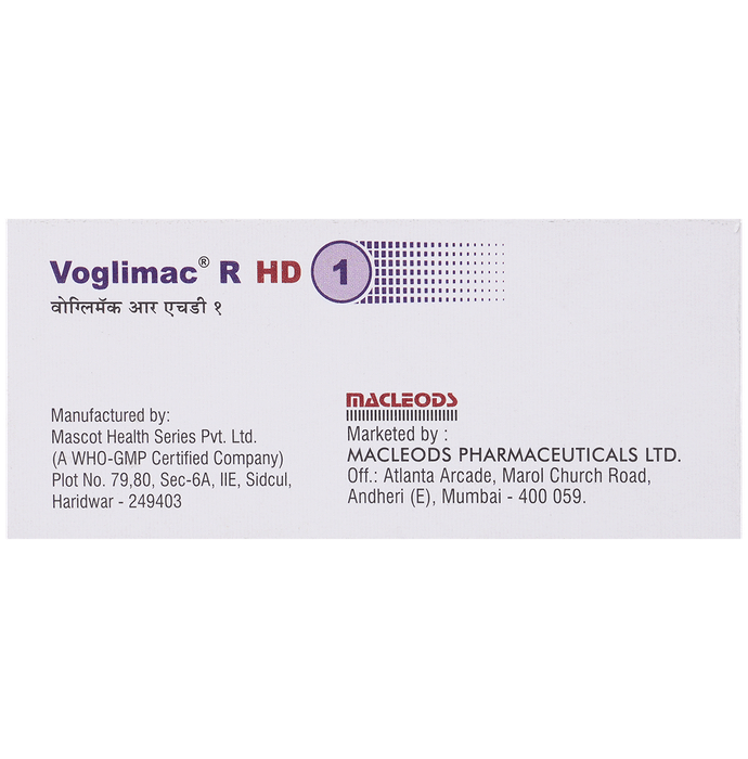 Voglimac R HD 1mg/0.3mg Tablet