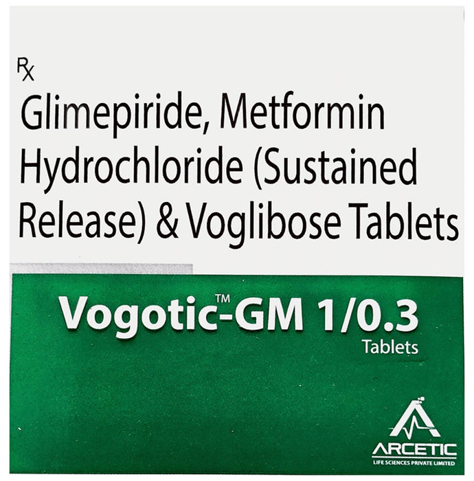 Vogotic-GM 1/0.3 Tablet SR - Classic Derma
