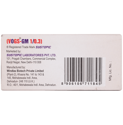Vogs GM 1mg/500mg/0.3mg Tablet