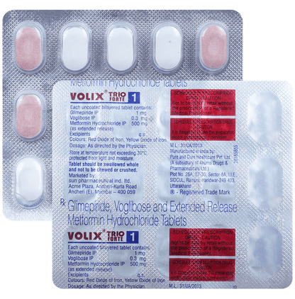 Volix Trio Forte 1 Tablet ER - Classic Derma