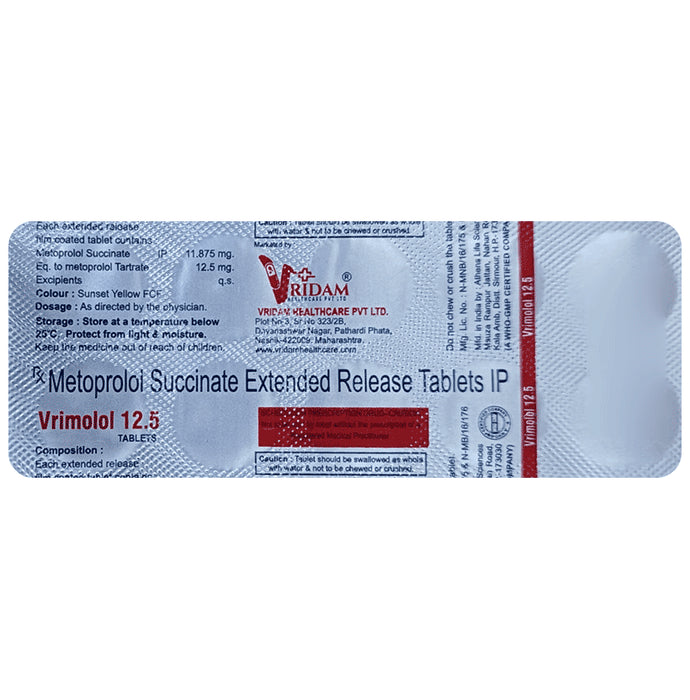 Vrimolol 12.5 Tablet ER