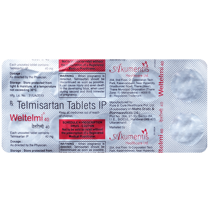 Weltelmi 40mg Tablet
