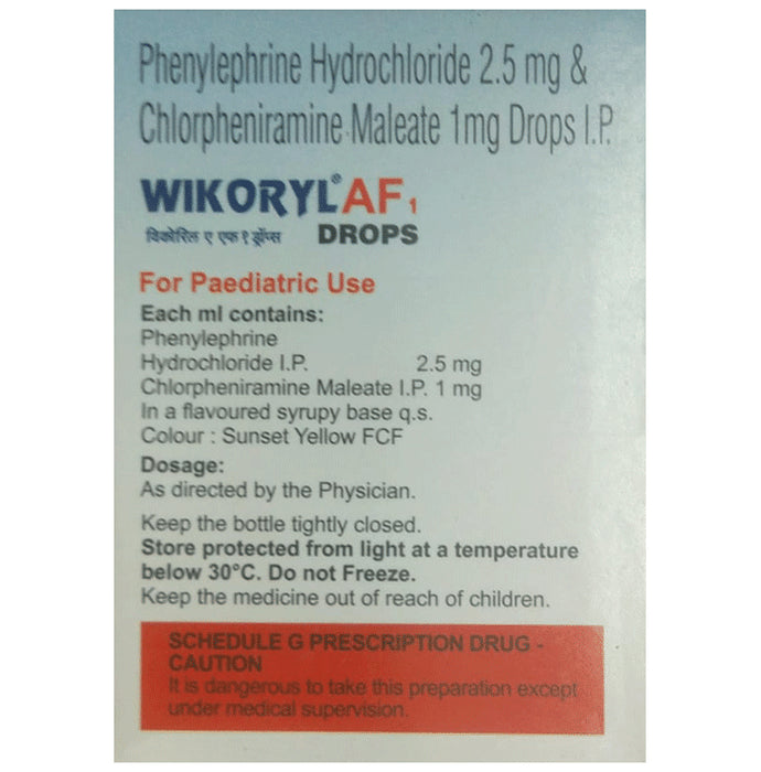 Wikoryl AF 1 Oral Drops Banana-Pineapple