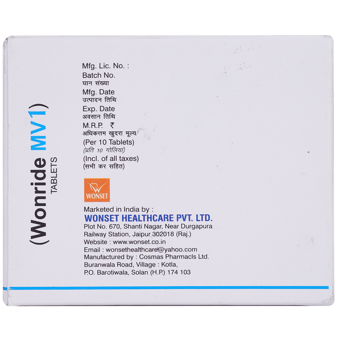 Wonride MV 1 Tablet SR