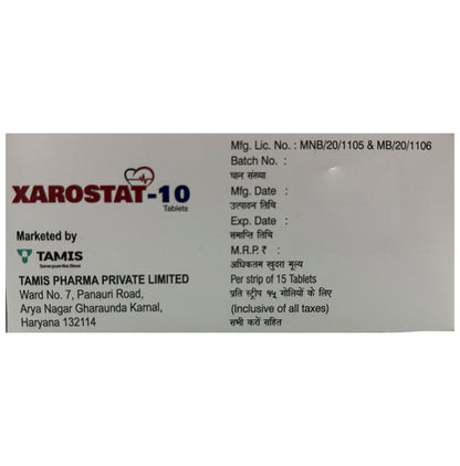 Xarostat 10 Tablet