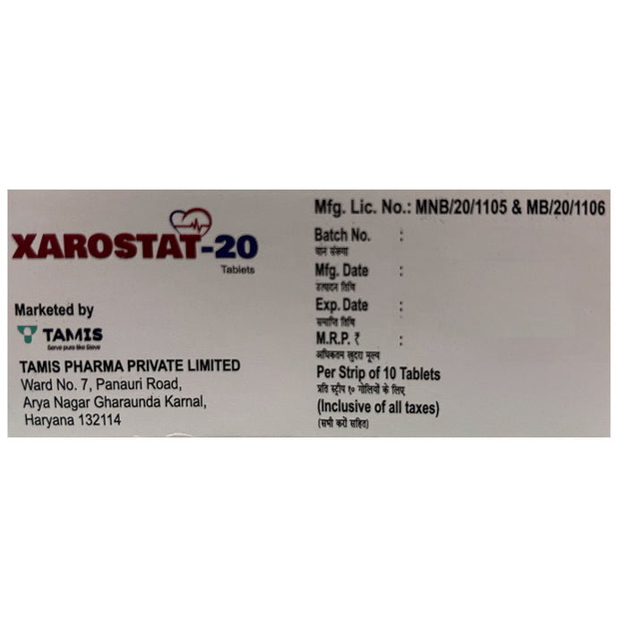 Xarostat 20 Tablet