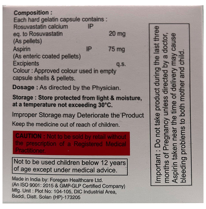 Xarostat-ASP 20 Capsule