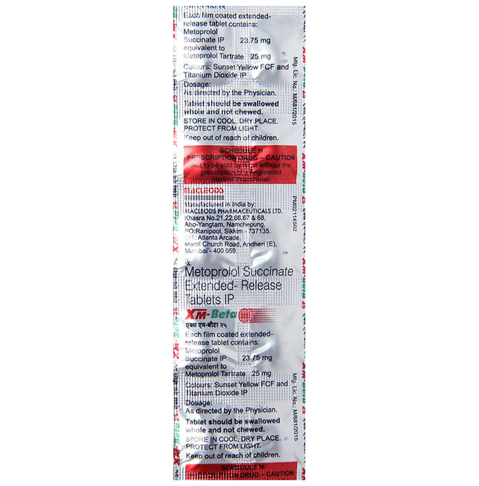 XM Beta 25mg Tablet