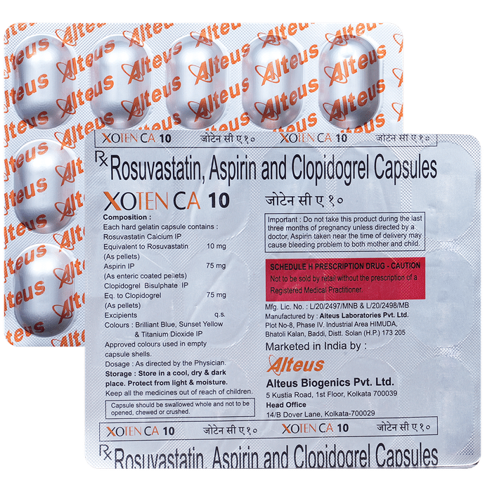 Xoten CA 75mg/10mg/75mg Capsule - Classic Derma