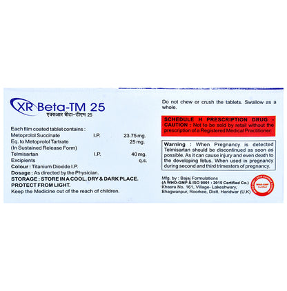 XR Beta-TM 25 Tablet SR