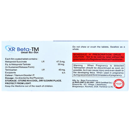 XR Beta-TM Tablet SR
