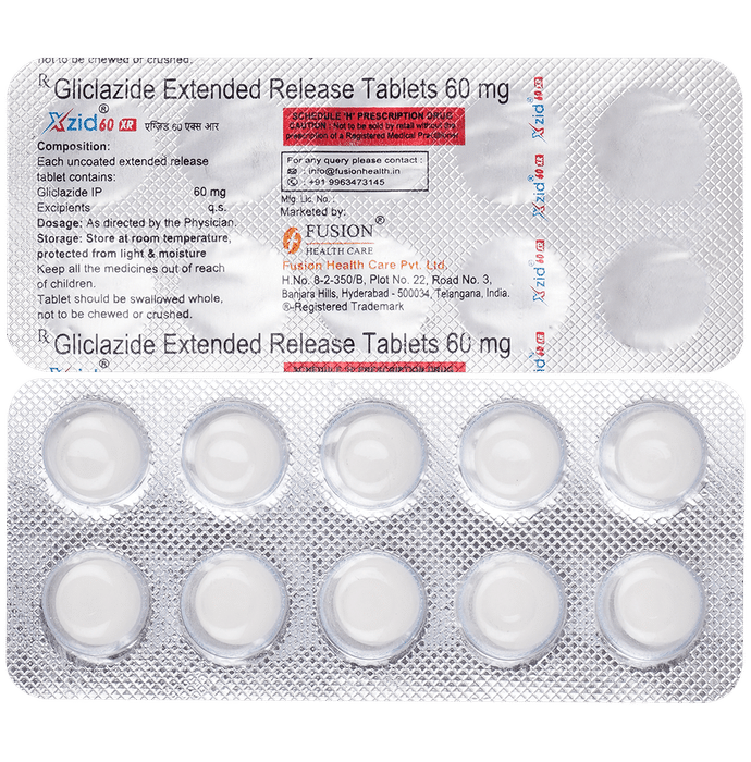 Xzid 60 XR Tablet - Classic Derma