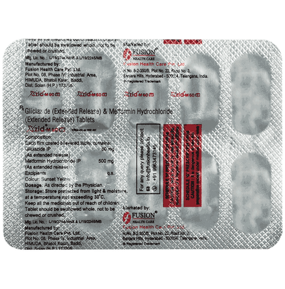 Xzid M 60mg/500mg Tablet ER