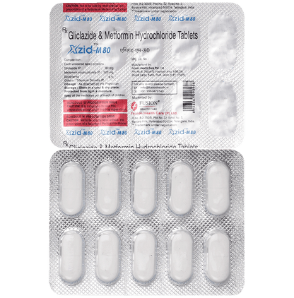 Xzid M 80mg/500mg Tablet XR - Classic Derma