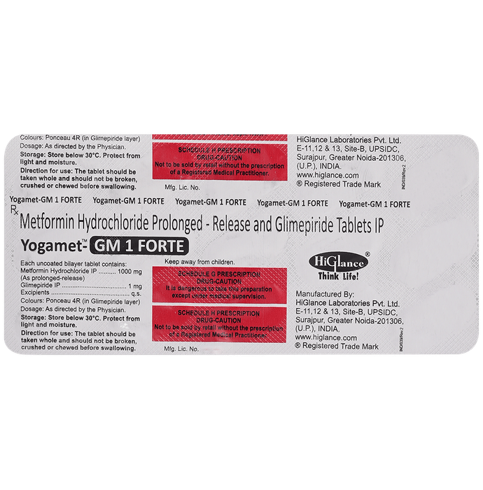 Yogamet-GM 1 Forte Tablet