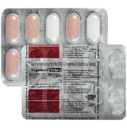 Yogamet-Trio 1 Tablet SR - Classic Derma