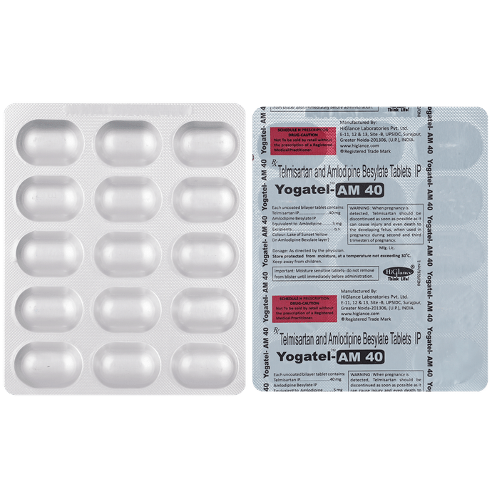Yogatel-AM 40mg/5mg Tablet - Classic Derma