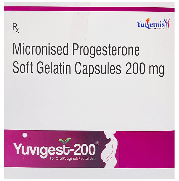 Yuvigest 200 Soft Gelatin Capsule - Classic Derma