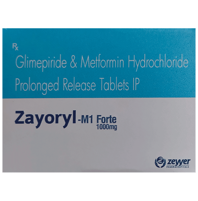 Zayoryl-M1 Forte 1000mg Tablet PR - Classic Derma