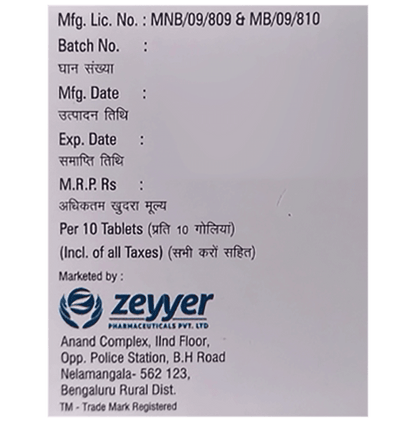 Zayoryl-M1 Forte 1000mg Tablet PR