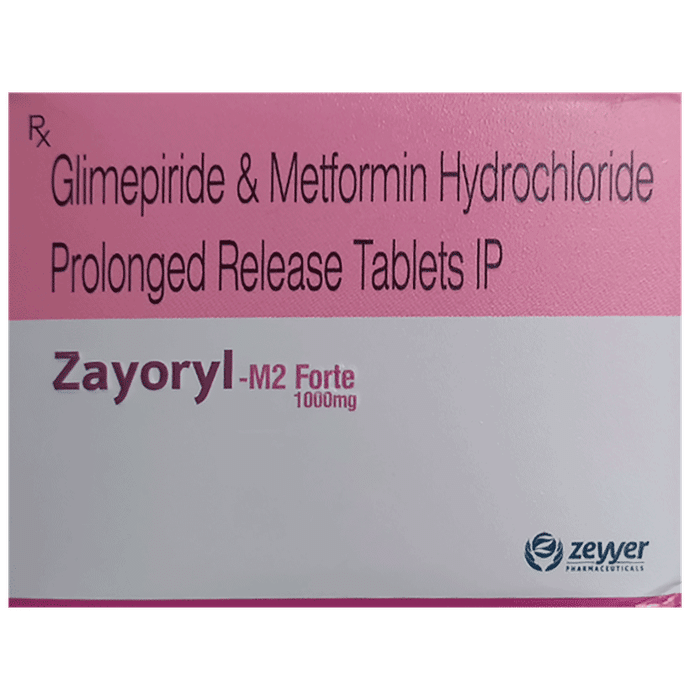 Zayoryl-M2 Forte 1000mg Tablet PR - Classic Derma