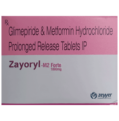 Zayoryl-M2 Forte 1000mg Tablet PR - Classic Derma