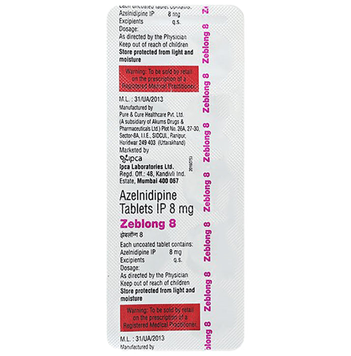 Zeblong 8mg Tablet