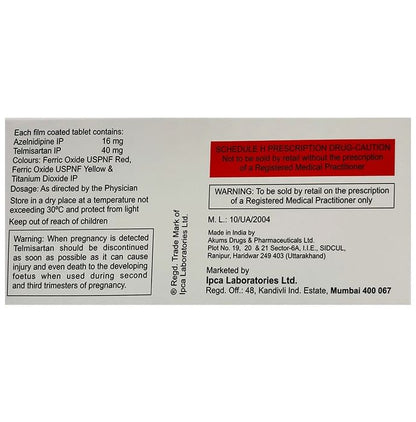 Zeblong T 40mg/16mg Tablet