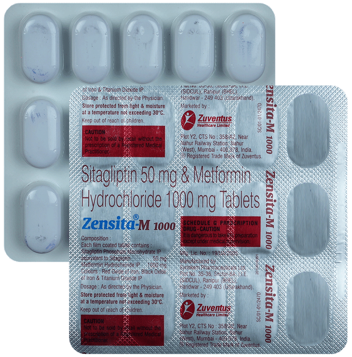 Zensita M 50mg/1000mg Tablet - Classic Derma