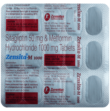 Zensita M 50mg/1000mg Tablet